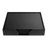 10 Seat Black Leather Conference Room Set, 17 x 14 Size Pads